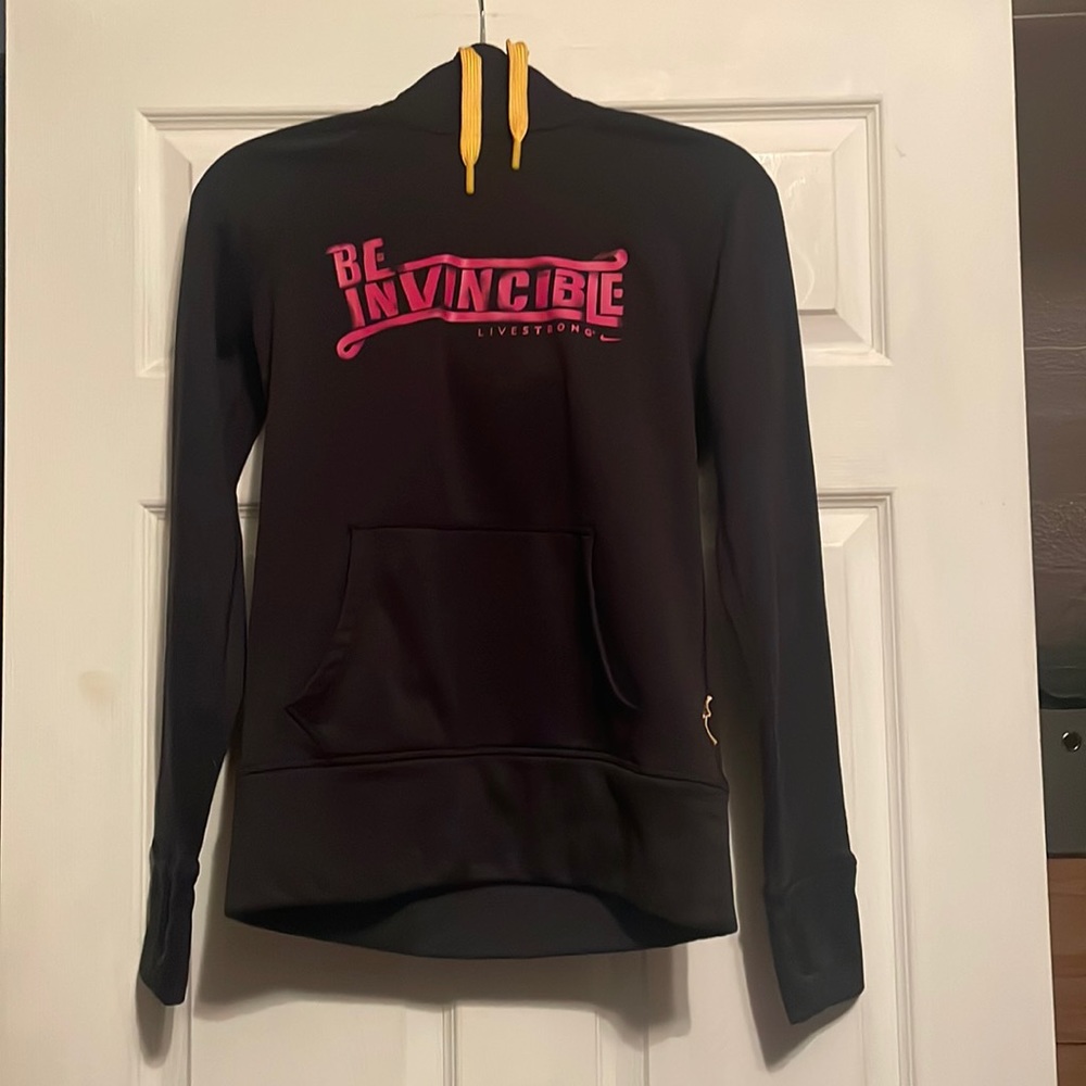 Small Black Nike Hooded Sweatshirt Thermal Fit